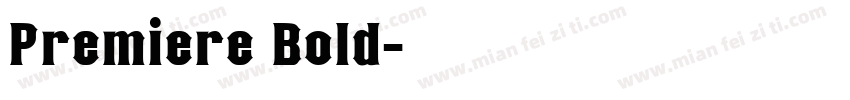 Premiere Bold字体转换